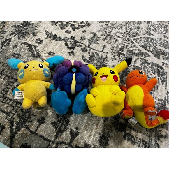 Tomy Pokemon Plush Toy Figures, Pikachu, Charmander, Minun, Cosmog - Picture 5 of 6